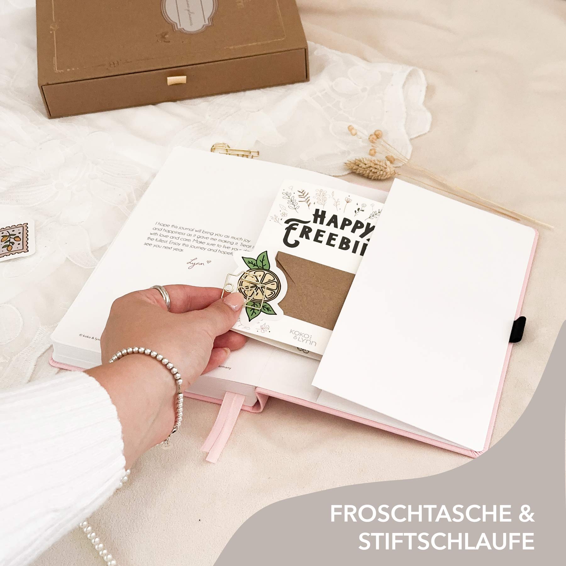 Dotted notebook - 176 pages - 100% recycled paper - Rose - Image 9