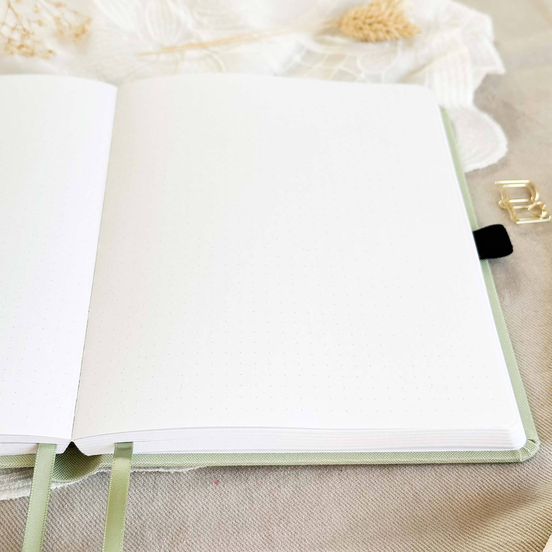 Dotted notebook - 176 pages - 100% recycled paper - Light Green - Image 6