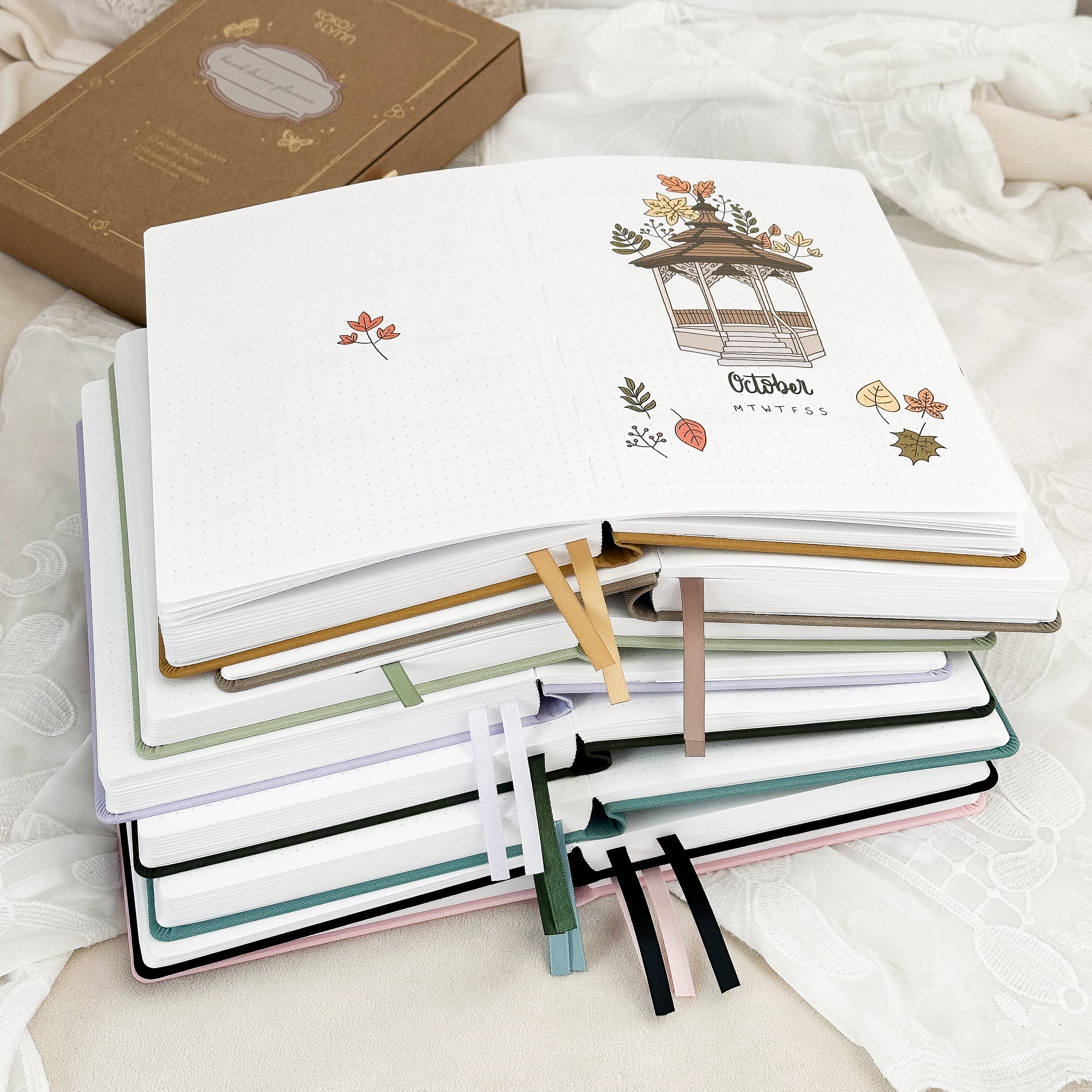 Hand-drawn planner - Undated - 100% recycled paper - Olive - Image 31