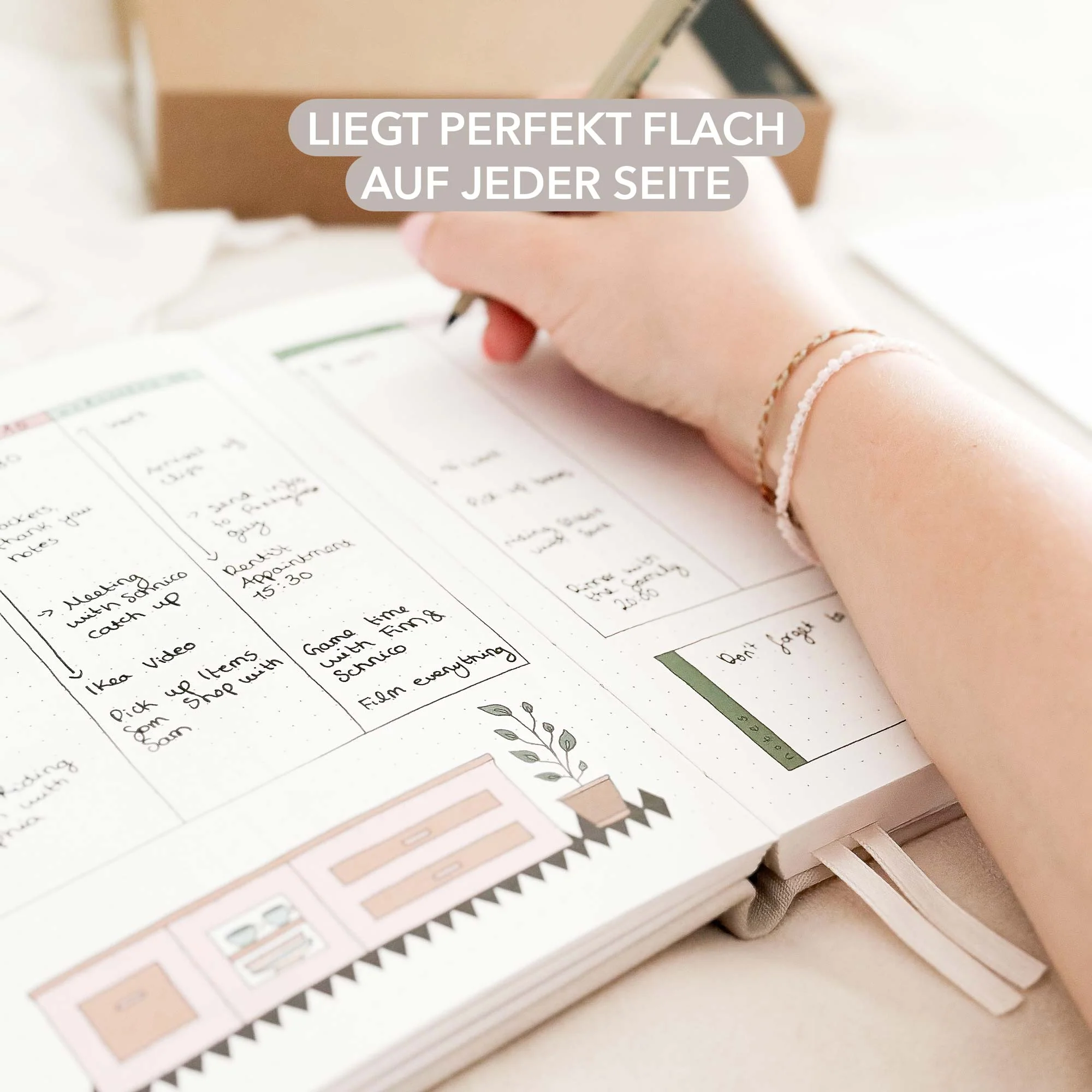 Hand-drawn planner - Undated - 100% recycled paper - Olive - Image 37