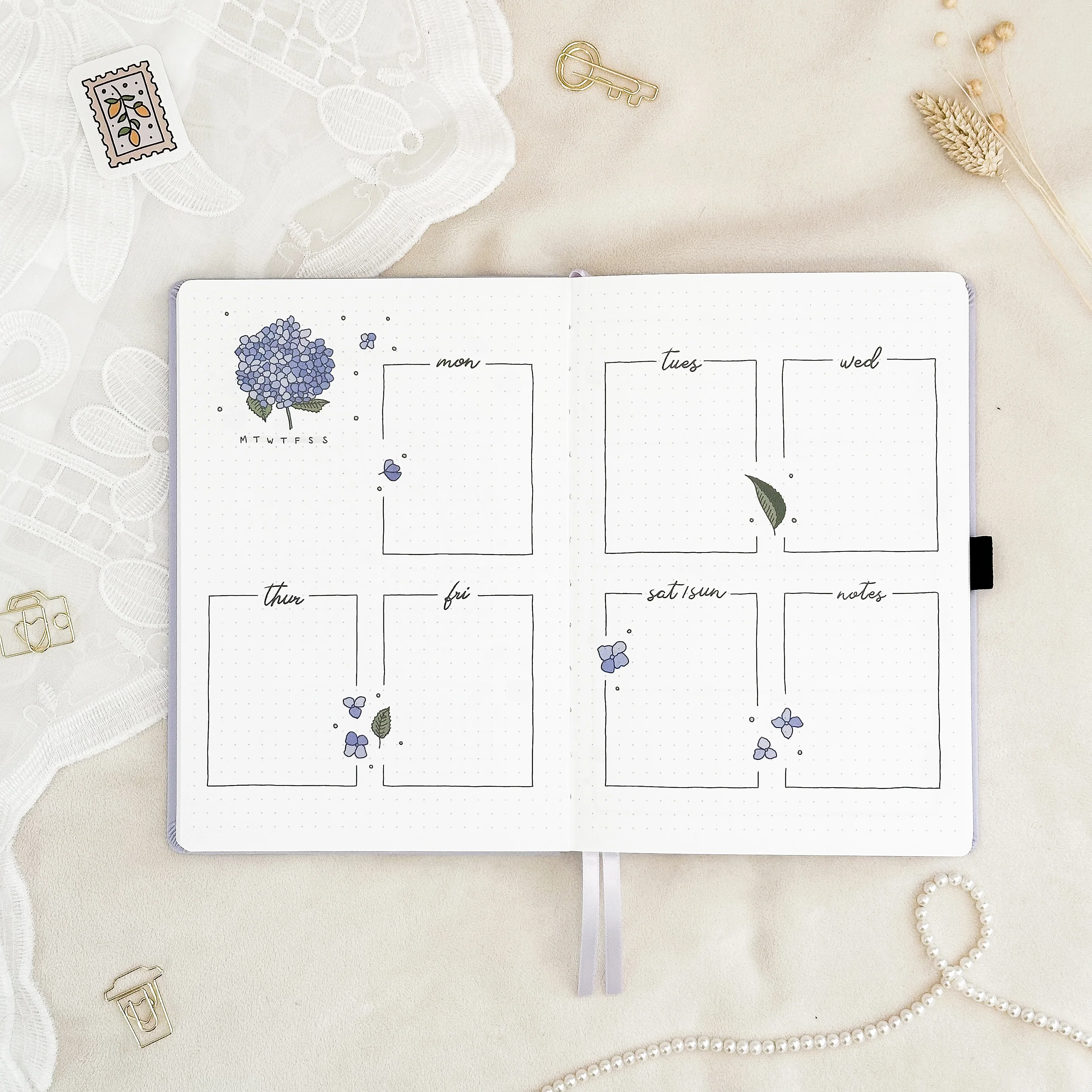 Hand-drawn planner - Undated - 100% recycled paper - Olive - Image 46