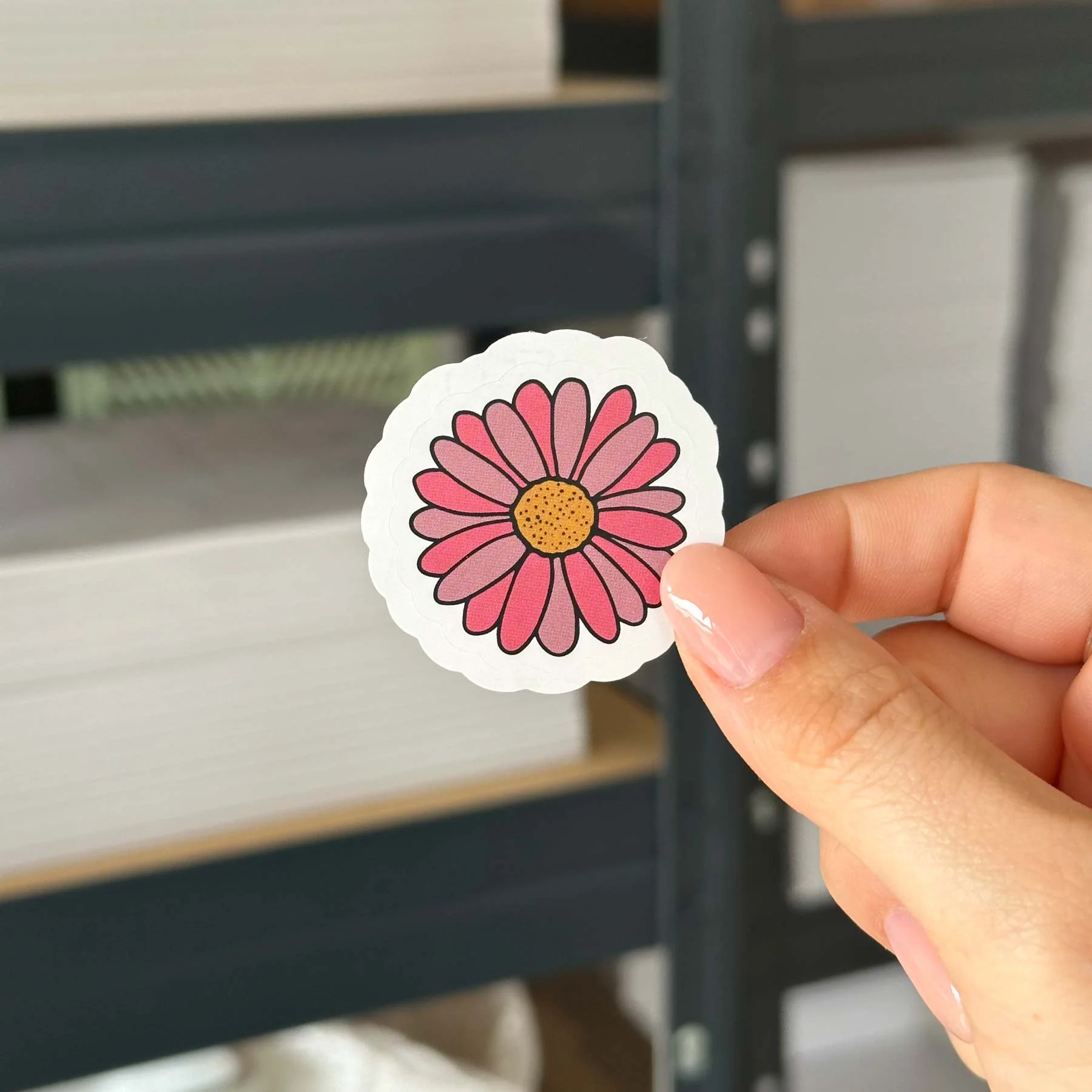 Hand-drawn sticker - Flower 2 - Size M - Image 2