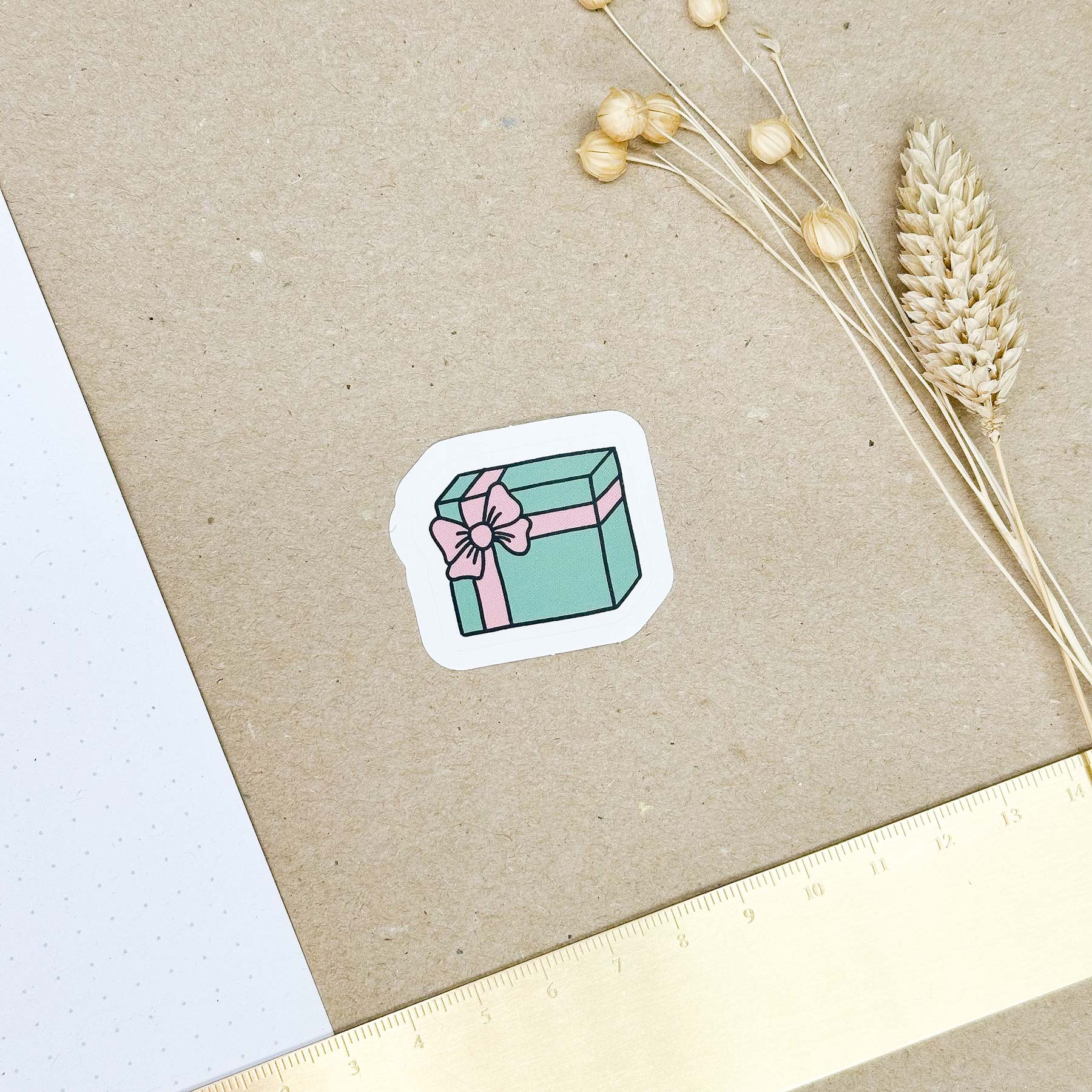 Hand-drawn sticker - Gift 3 - Size M