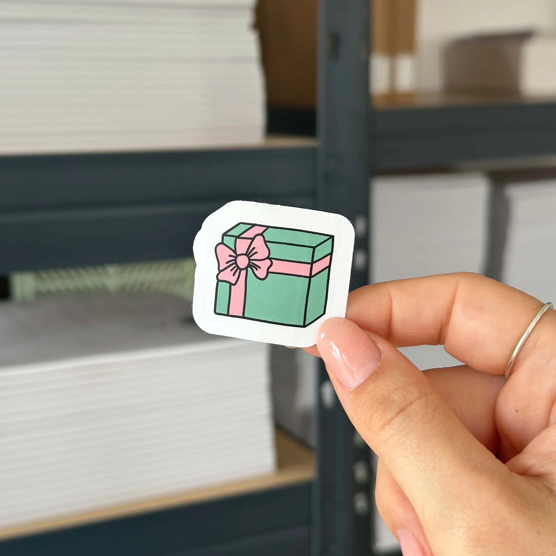 Hand-drawn sticker - Gift 3 - Size M - Image 2