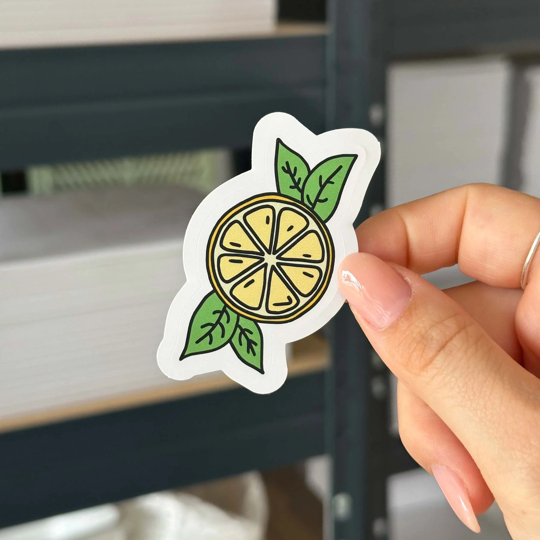 Hand-drawn sticker - Lemon - Size M - Image 2