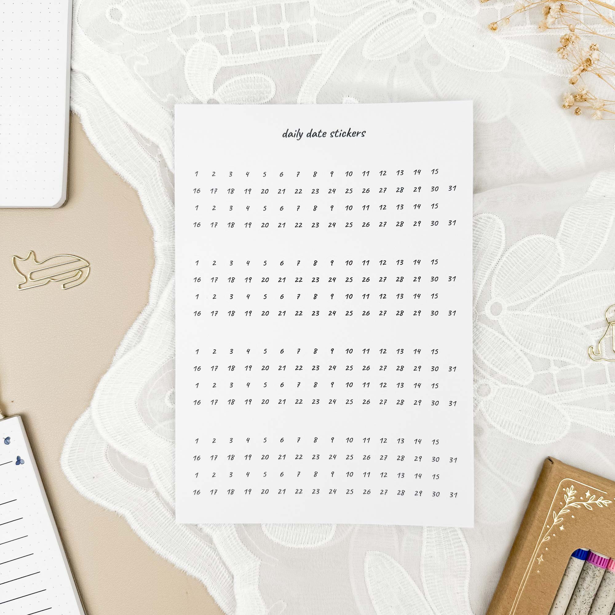 Date stickers set - 2026 - Image 10