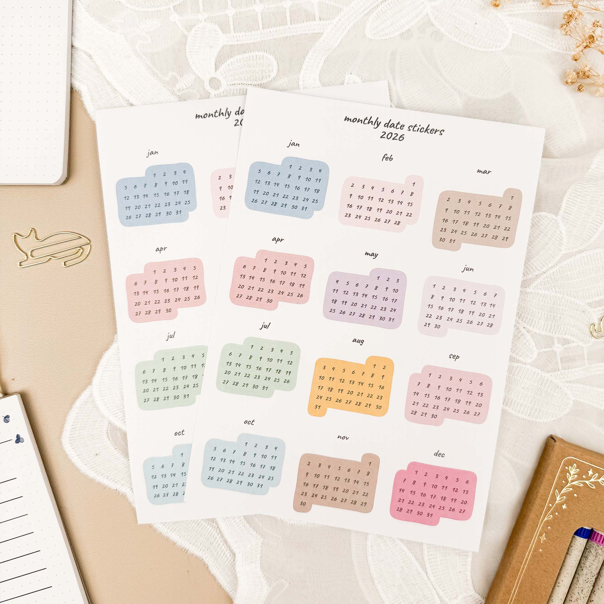 Date stickers set - 2026 - Image 3