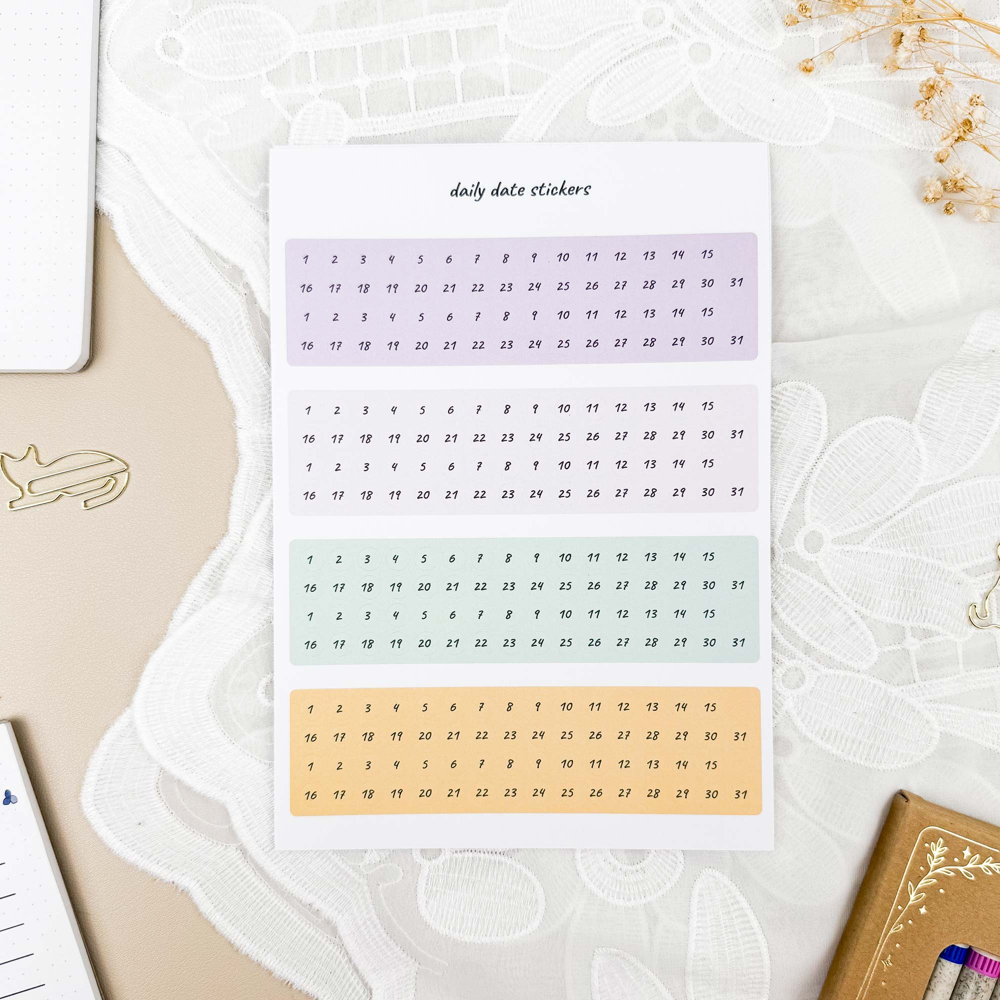 Date stickers set - 2026 - Image 4