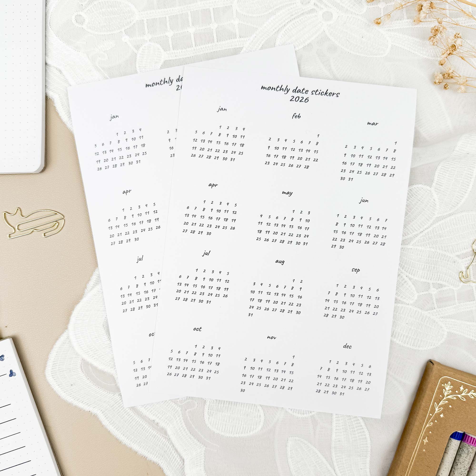 Date stickers set - 2026 - Image 8
