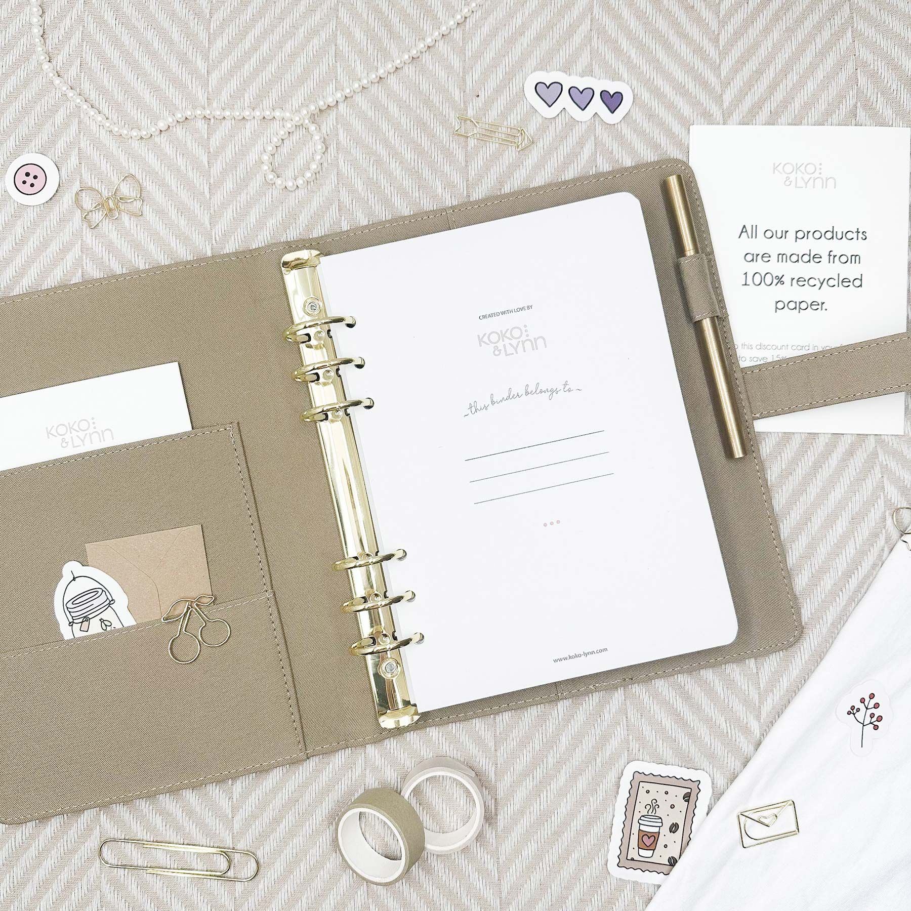 Ring Binder - Rose - Image 3