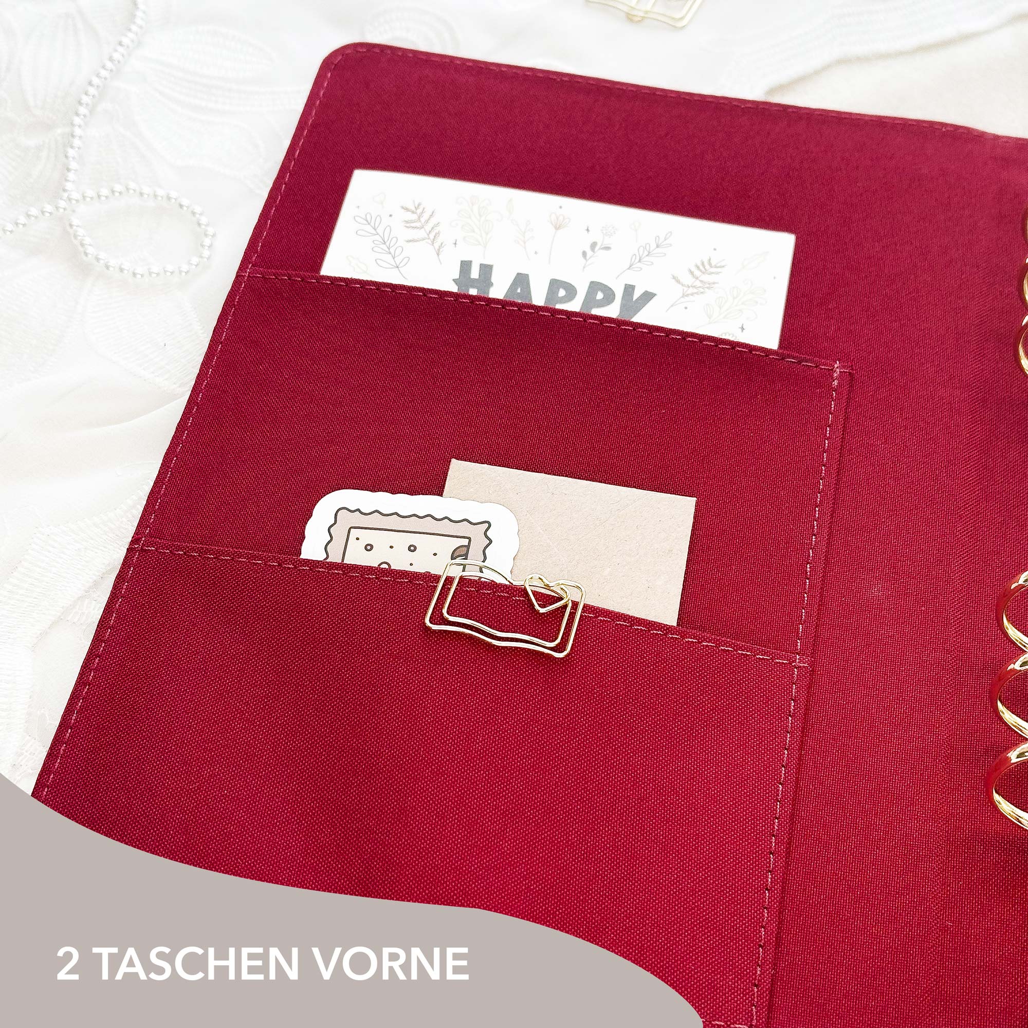 Ring Binder - Bordeaux - Image 4