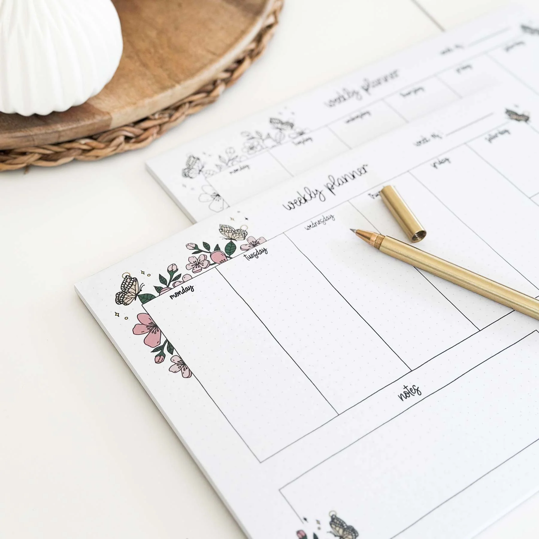 Weekly Planner Pad - A4 - Plants - 100% recycled paper - 50 pages - Image 4