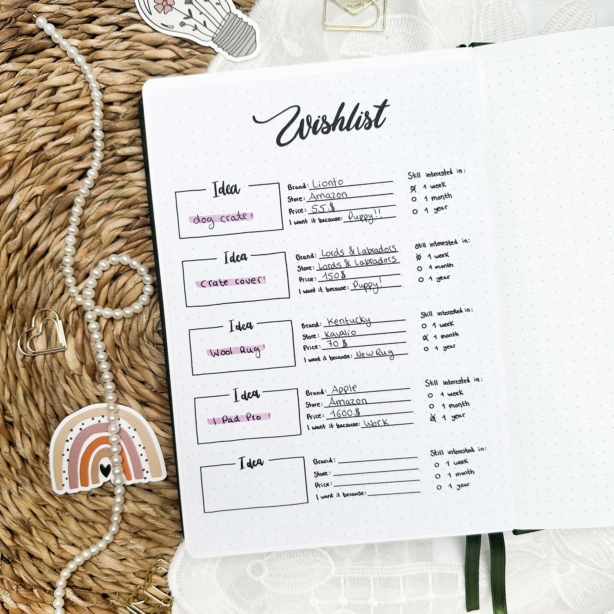Wishlist - Stick-in-page - 100% recycled paper - Image 3
